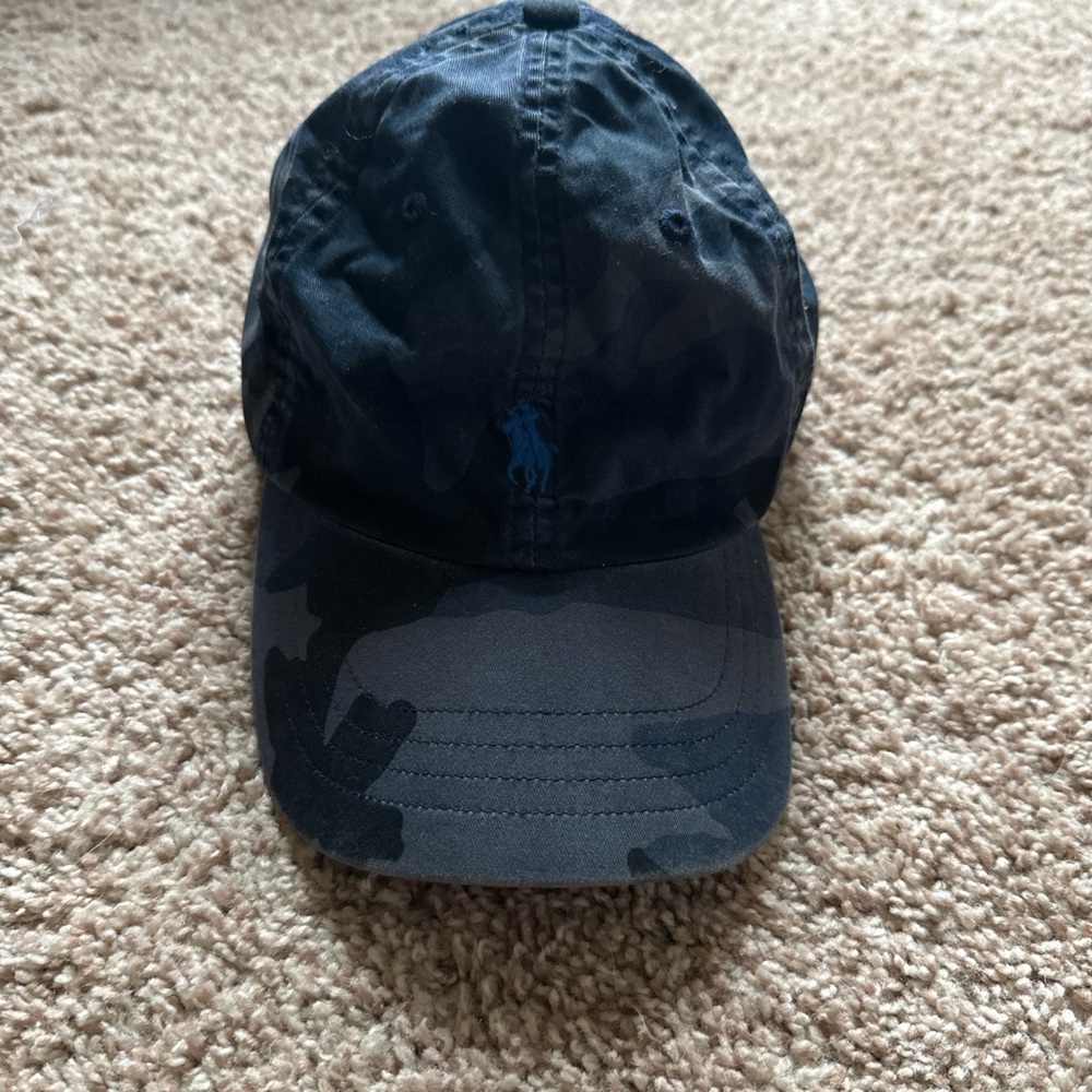 Navy Blue Camo Polo Ralph Lauren Cap